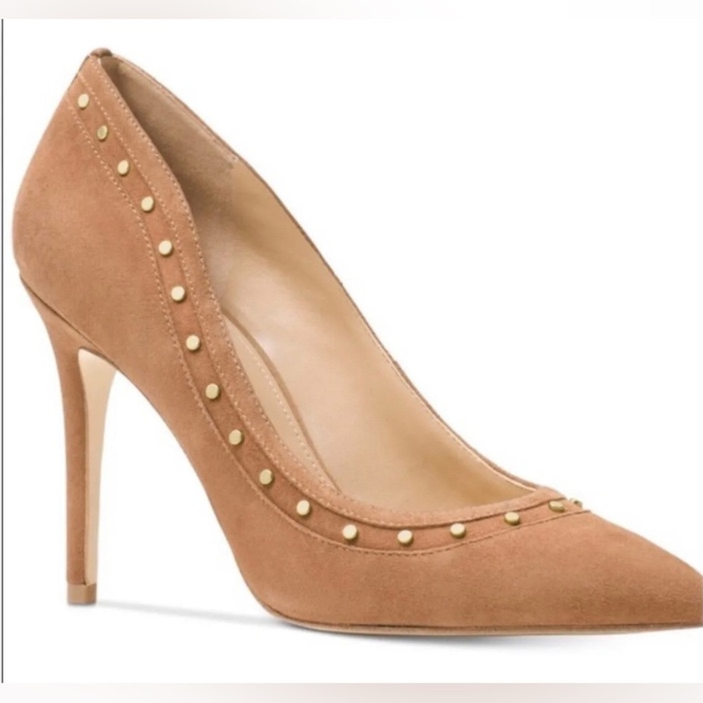 Michael Kors Women's Blaze Pump Studs Suede  4” Heel NWOB Sz. 10